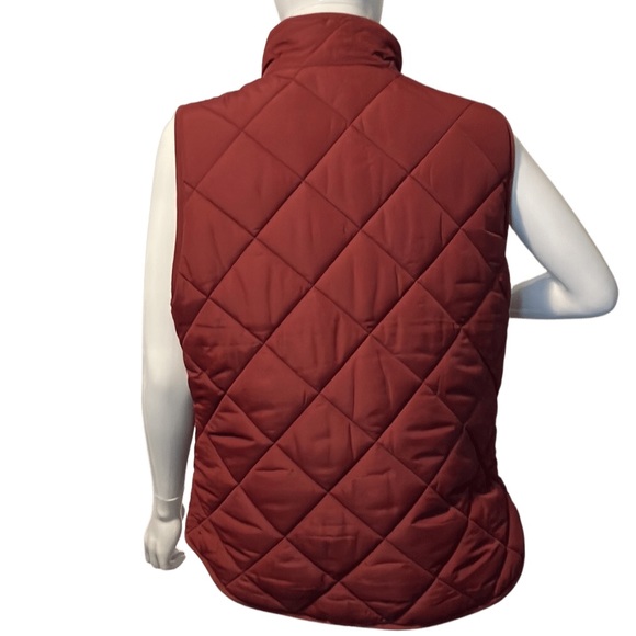 J Crew Burgundy Quilted Vest - Picture 4 of 8